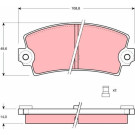 GDB149 Bremsbelagsatz, Scheibenbremse