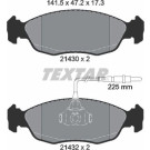 Textar | Bremsbelagsatz, Scheibenbremse | 2143001
