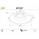 673157 Bremsscheibe COATED