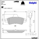 Delphi Bremsbelagsatz, Scheibenbremse LP853