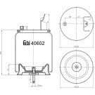 FEBI BILSTEIN 40602 Federbalg, Luftfederung FEBI BILSTEIN 40602 Federbalg, Luftfederung