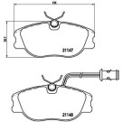 Brembo | Bremsbelagsatz, Scheibenbremse | P 23 041