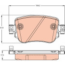 GDB2042 Bremsbelagsatz, Scheibenbremse COTEC GDB2042 Bremsbelagsatz, Scheibenbremse COTEC