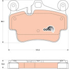GDB1836 Bremsbelagsatz, Scheibenbremse COTEC GDB1836 Bremsbelagsatz, Scheibenbremse COTEC