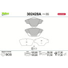 Valeo | Bremsbelagsatz, Scheibenbremse | 302428A