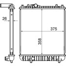 Mahle | Kühler, Motorkühlung | CR 837 000S Mahle | Kühler, Motorkühlung | CR 837 000S