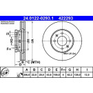 ATE | Bremsscheibe | 24.0122-0293.1