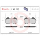 Brembo | Bremsbelagsatz, Scheibenbremse | P 23 117