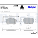 Delphi | Bremsbelagsatz, Scheibenbremse | LP2079