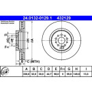 ATE | Bremsscheibe | 24.0132-0129.1