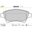 Valeo | Bremsbelagsatz, Scheibenbremse | 598558
