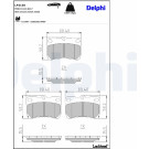Delphi | Bremsbelagsatz, Scheibenbremse | LP2130 Delphi | Bremsbelagsatz, Scheibenbremse | LP2130