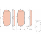 GDB3402 Bremsbelagsatz, Scheibenbremse GDB3402 Bremsbelagsatz, Scheibenbremse