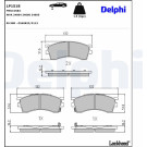 Delphi | Bremsbelagsatz, Scheibenbremse | LP1518