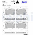Delphi | Bremsbelagsatz, Scheibenbremse | LP1828
