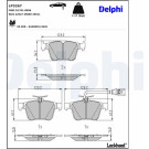 Delphi | Bremsbelagsatz, Scheibenbremse | LP3267