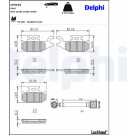 Delphi | Bremsbelagsatz, Scheibenbremse | LP3191 Delphi | Bremsbelagsatz, Scheibenbremse | LP3191