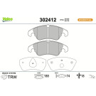 Valeo Bremsbelagsatz, Scheibenbremse ESSENTIAL 302412