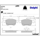Delphi Bremsbelagsatz, Scheibenbremse LP2241