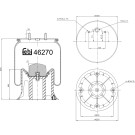 FEBI BILSTEIN 46270 Federbalg, Luftfederung