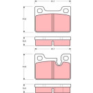 TRW | Bremsbelagsatz, Scheibenbremse | GDB247