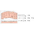 TRW | Bremsbelagsatz, Scheibenbremse | GDB5093