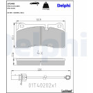 Delphi | Bremsbelagsatz, Scheibenbremse | LP2448