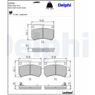 Delphi | Bremsbelagsatz, Scheibenbremse | LP743 Delphi | Bremsbelagsatz, Scheibenbremse | LP743