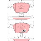 GDB1576 Bremsbelagsatz, Scheibenbremse COTEC GDB1576 Bremsbelagsatz, Scheibenbremse COTEC
