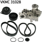 SKF | Wasserpumpe + Keilrippenriemensatz | VKMC 31028