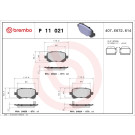 Brembo | Bremsbelagsatz, Scheibenbremse | P 11 021