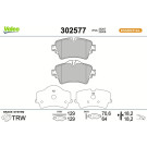 Valeo Bremsbelagsatz, Scheibenbremse ESSENTIAL 302577 Valeo Bremsbelagsatz, Scheibenbremse ESSENTIAL 302577