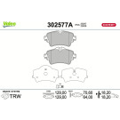 Valeo | Bremsbelagsatz, Scheibenbremse | 302577A