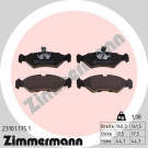 Zimmermann | Bremsbelagsatz, Scheibenbremse | 23101.175.1