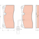 GDB1731 Bremsbelagsatz, Scheibenbremse GDB1731 Bremsbelagsatz, Scheibenbremse