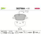 Valeo | Bremsbelagsatz, Scheibenbremse | 302766A