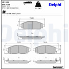 Delphi | Bremsbelagsatz, Scheibenbremse | LP1931