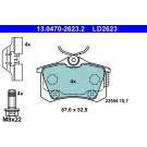 Bremsbelagsatz, Scheibenbremse ATE Ceramic 13.0470-2623.2
