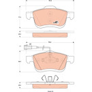 GDB1865 Bremsbelagsatz, Scheibenbremse COTEC GDB1865 Bremsbelagsatz, Scheibenbremse COTEC