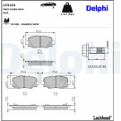 Delphi | Bremsbelagsatz, Scheibenbremse | LP3194 Delphi | Bremsbelagsatz, Scheibenbremse | LP3194