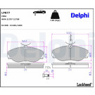 Delphi | Bremsbelagsatz, Scheibenbremse | LP877