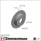 Zimmermann | Bremsscheibe | 400.1407.52