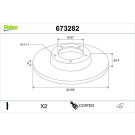 Valeo | Bremsscheibe | 673282