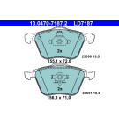 13.0470-7187.2 Bremsbelagsatz, Scheibenbremse ATE Ceramic