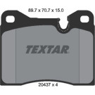 2043703 Bremsbelagsatz, Scheibenbremse 2043703 Bremsbelagsatz, Scheibenbremse