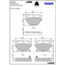 Delphi Bremsbelagsatz, Scheibenbremse LP1513