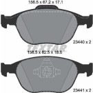 Textar | Bremsbelagsatz, Scheibenbremse | 2344007