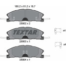 Textar | Bremsbelagsatz, Scheibenbremse | 2590201