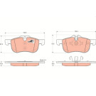 GDB1374 Bremsbelagsatz, Scheibenbremse COTEC GDB1374 Bremsbelagsatz, Scheibenbremse COTEC