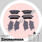 Zimmermann | Bremsbelagsatz, Scheibenbremse | 24545.170.1